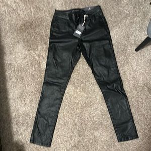 The Limited Denim Black Leather Jeans 6R Brand New NW